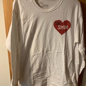 Love Simon Movie Long Sleeve Logo Character Shirt Gay LGBT